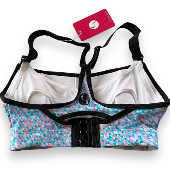 Cadenshae Fit2Feed Maternity Sports Bra in Confetti Print Size XS NWT - Picture 4 of 7